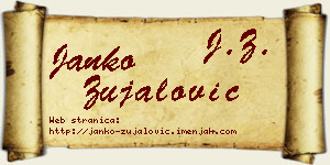 Janko Zujalović vizit kartica